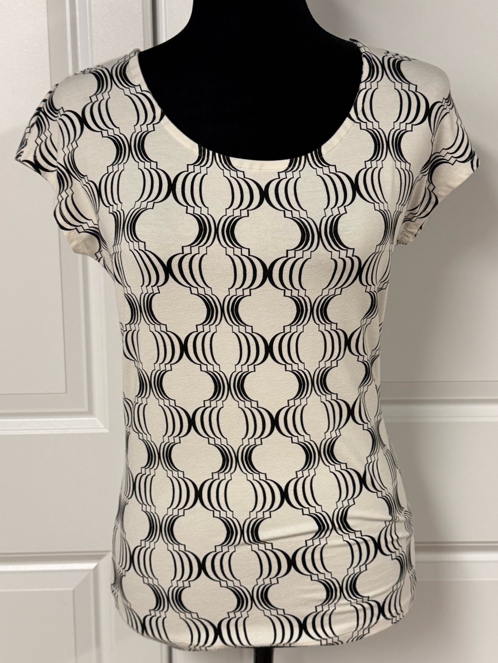 Talbots Geometric Patterned Top